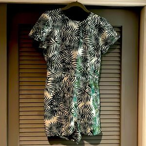 Leaf Print Romper